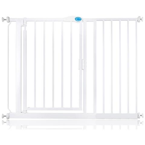 Bettacare Cancelletto Per Scale Con Chiusura Automatica, 111cm - 118cm, Bianco - Foto 1
