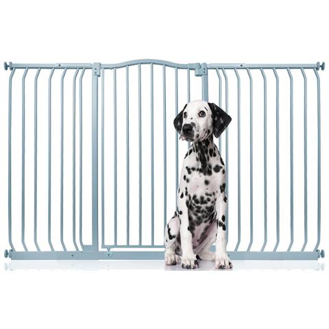 Bettacare Cancelletto Per Cani Extra Alto Con Parte Superiore Incurvata, 152cm - 161cm, Grigio Opaco, Extra Alto 100cm In Altezza - Foto 1