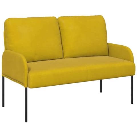 Divani con cuscino 110cm Giallo Legno compensato - Foto 1