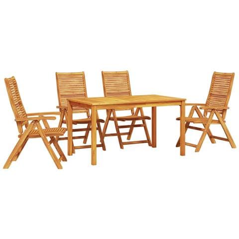 Set da Pranzo per Giardino 5 pcs Marrone - Foto 1