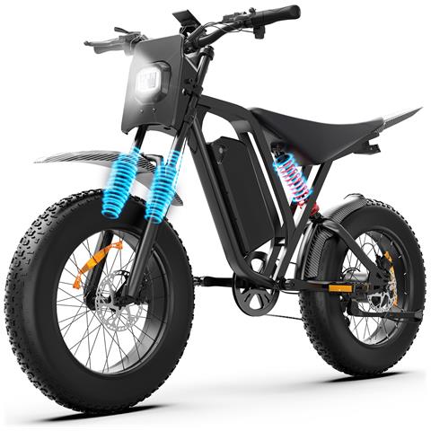 Bicicletta Elettrica R700 1500W, Batteria Rimovibile 52V 25Ah, 20 Pollici Fat Tire, 47KM /H, Display LCD - Foto 1