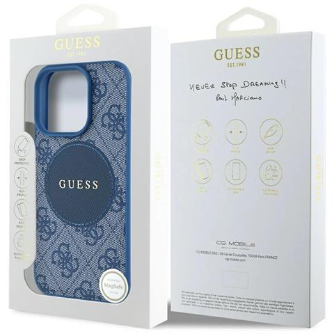 Custodia Blu Con Logo 4g Per Iphone 16 Pro Max - Foto 1