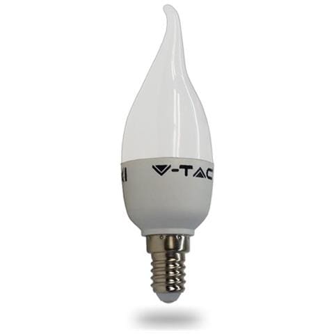 Lampadine Led E14 4w Candela Fiamma Luce Fredda 6400k Vt-1818 Tp 4354 Colpo Di Vento - Foto 3
