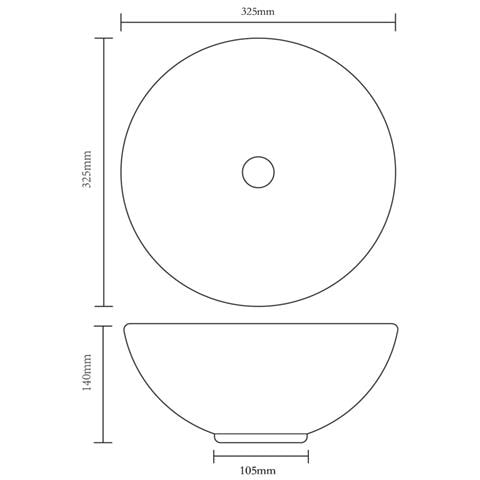 Lavandino 32,5x14 Cm In Ceramica Argento - Foto 2