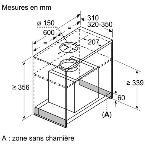 Cappa Sottopensile DBB66AF50 Aspirante 60 cm Colore Acciaio Inox - Foto 10