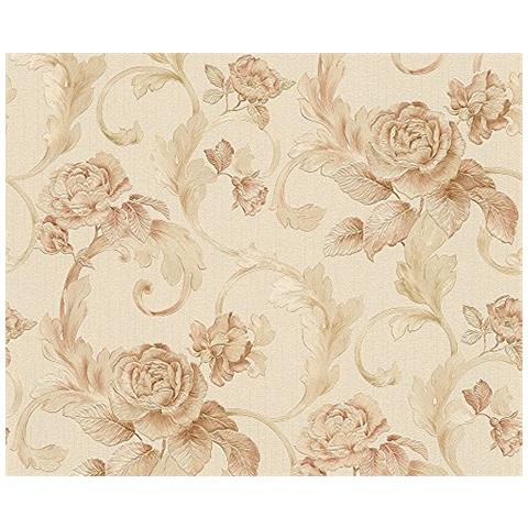 959833 - Carta Da Parati Nobile Classica Carta Da Parati Crema Bene Strutturato Metallico, Beige - Foto 3