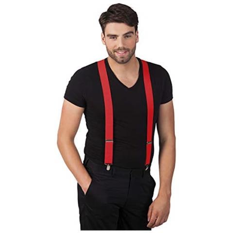 Bretelle Basic Per Adulti, Rosso, Taglia Unica, 00586 - Foto 2