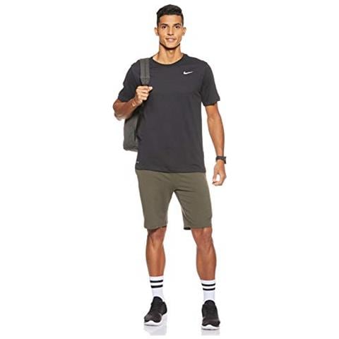 M Nk Dry T Dfc Solid Crew Uomonero / L Bianco - Foto 2