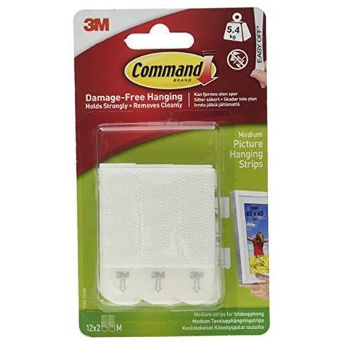 Comando 17.204-12 Media Picture Strisce Hanging Value Pack Bianco - Foto 1