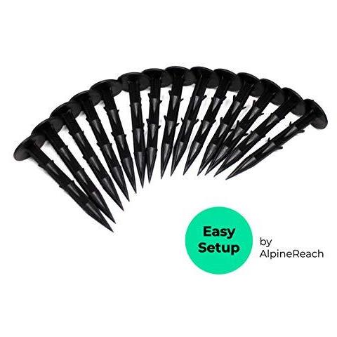 4.5m X 6m Koi Pond Reticolato Kit Gift Box - Tessuto A Maglia Fine Heavy Duty Stretch Copertura Della Rete Per Le Foglie - Protegge Koi Fish Da Blue Heron Uccelli Gatti Predators Protezione Uv Stakes Inclusi - Foto 2