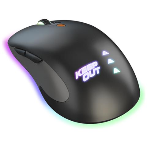 X5Pro USB Ottico 4000DPI Ambidestro Nero, Grigio, Arancione mouse - Foto 2