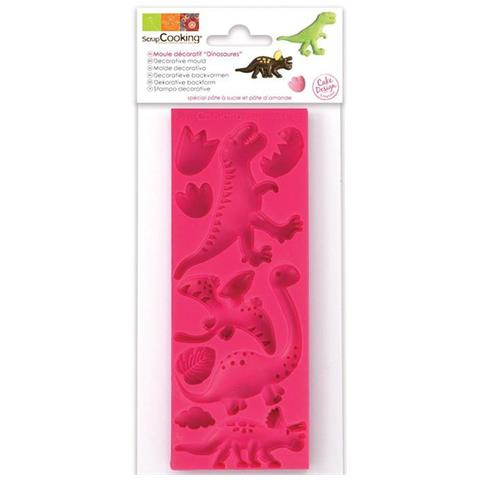 Muffa - Decorazioni - In Pasta Di Zucchero - Dinosauri - Foto 1
