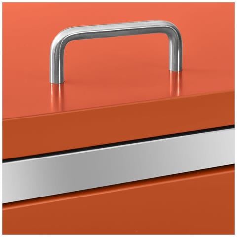 Copribidone per Spazzatura Singolo 69x77,5x112,5cm Acciaio Inox - Foto 2