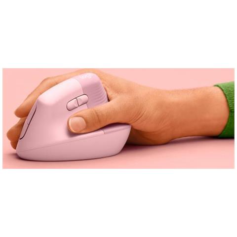 Mouse Verticale Lift Ergonomic Ottico 4 Tasti 4000 DPI Colore Rosa - Foto 3