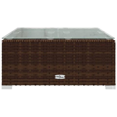 Set Divani Da Giardino 7 Pz Con Cuscini In Polyrattan Marrone - Foto 10