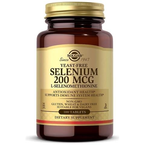 , Selenio Senza Lievito, 200 Mcg, 100 Compresse - Foto 1