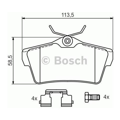 Kit Pastiglie Freno 986494192 - Foto 1