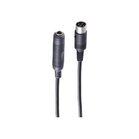 ®-basic-s--diodenkabel-din-klinke-würfelstecker 5-pol. Auf Klinkenkupplung 3-pol. 6,3mm, 0,2m (bs30201) - Foto 1