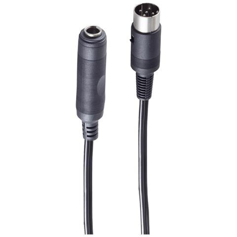 ®-basic-s--diodenkabel-din-klinke-würfelstecker 5-pol. Auf Klinkenkupplung 3-pol. 6,3mm, 0,2m (bs30201) - Foto 2