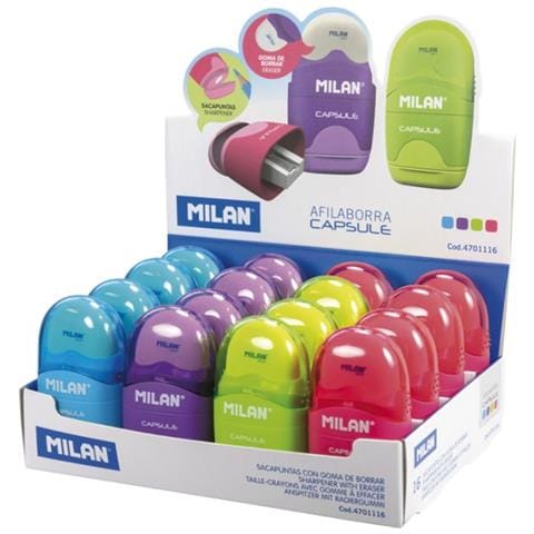 4701116 temperino Temperamatite manuale Blu, Verde, Rosa, Viola - Foto 1