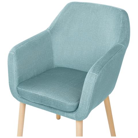 Sedia Da Pranzo Velluto Blu Yorkville Ii - Foto 8