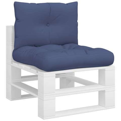 Set Cuscini Per Pallet Blu Marino 60x38x13 Cm In Tessuto - Foto 3