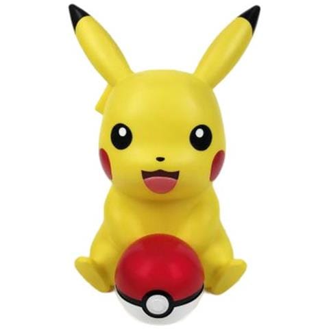 Altoparlante Bluetooth Funzione Luminoso Modello Pikachu Pokeball 30cm, Giallo - Foto 1