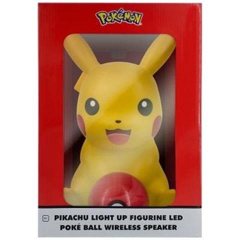 Altoparlante Bluetooth Funzione Luminoso Modello Pikachu Pokeball 30cm, Giallo - Foto 4