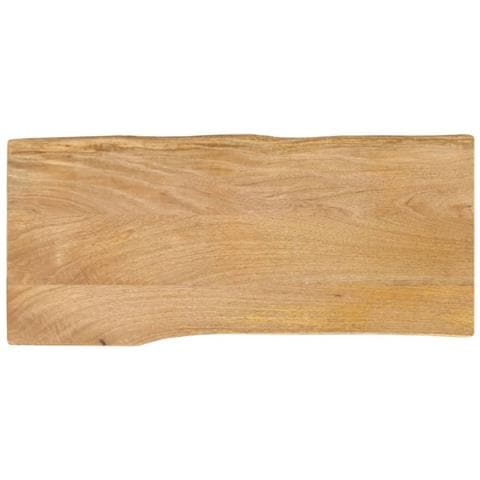 Piano Tavolo 100x40x3,8 Cm Bordi Vivi In Legno Massello Mango - Foto 1