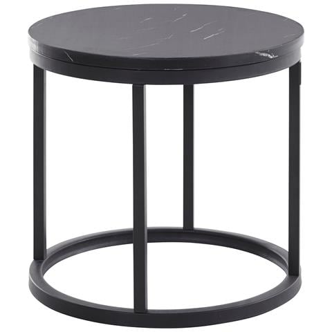 Greco Tavolino In Mdf Nero Mamor - Foto 1