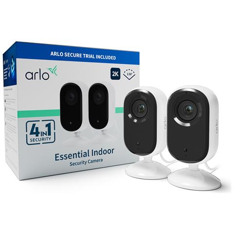 Essential Telecamera di sorveglianza 2K Indoor, pacco da 2 - Foto 1