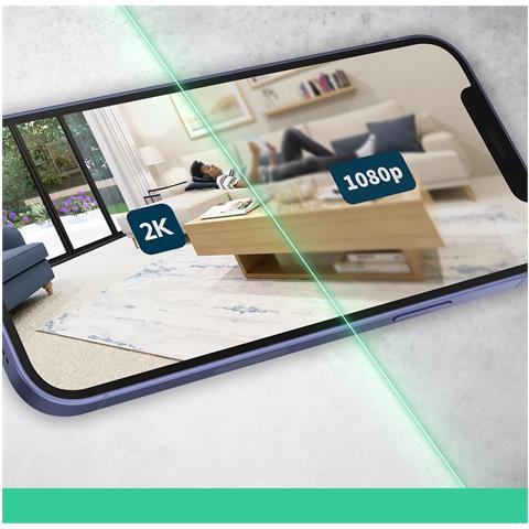 Essential Telecamera di sorveglianza 2K Indoor, pacco da 2 - Foto 10