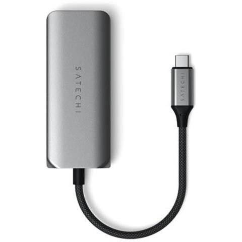 Hub Usb-c 4-en-1 Con Ethernet 2,5 Gbps In Alluminio, Grigio - Foto 2