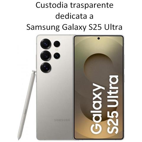 Ultra Slim Custodia Tpu Silicone 0,3mm Cover Case Per Samsung Galaxy S25 Ultra Trasparente - Foto 2