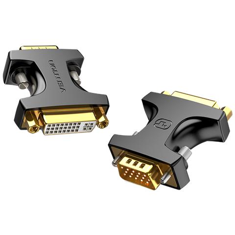 DDDB0 adattatore per inversione del genere dei cavi VGA DVI (24+5) Nero - Foto 2
