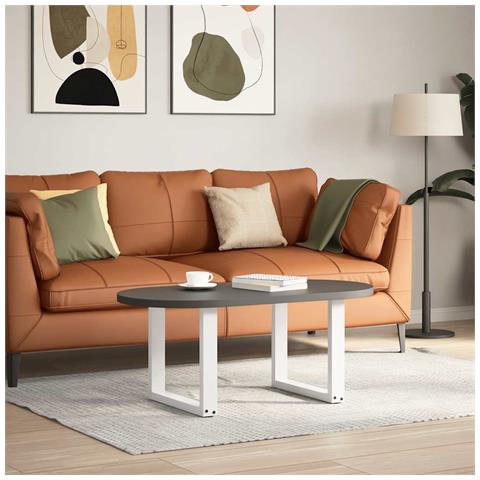 Gambe Tavolino Caffè A U 2 Pz Bianco 50x(42-43) Cm Acciaio - Foto 2