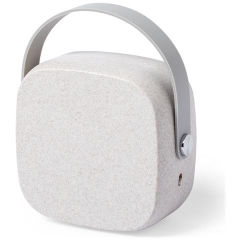 Dam Altoparlante Bluetooth 5.0  Nature Bamboo. Potenza Sonora 3w. Batteria 500 Mah 7,5x7x4,5 Cm. Colore Del Legno - Foto 5