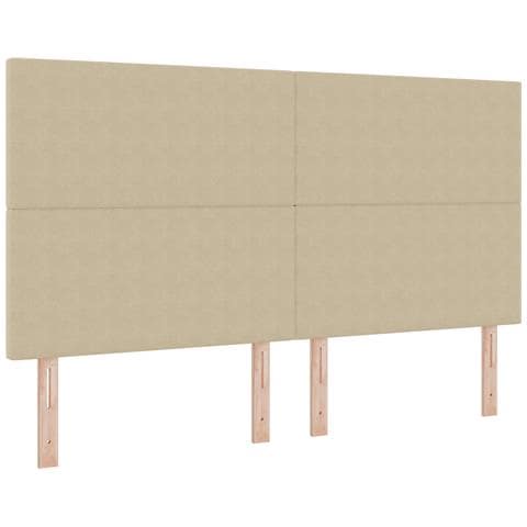 Testiera Design Semplice Verde Chiaro Grigio 180 cm in Tessuto Vellutato - Foto 1