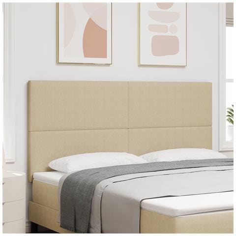 Testiera Design Semplice Verde Chiaro Grigio 180 cm in Tessuto Vellutato - Foto 2