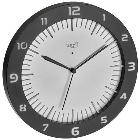 60.3553.10 orologio da parete e da tavolo Orologio analogico Rotondo Grigio - Foto 1