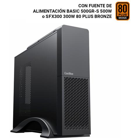 PC micro ATX T313 Slim Basso profilo (Slimline - stilizzato) Nero - Foto 1