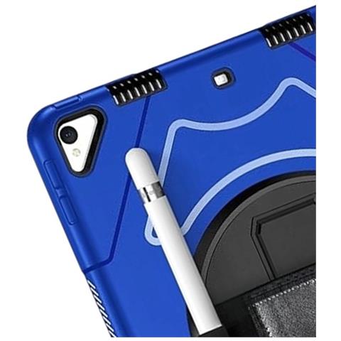 Custodia Per Ipad 9/8/7 10.2"" Con Supporto E Tracolla Blu - Foto 4