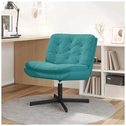 Poltrona Relax con Base Girevole Altro Turchese 63 x 75 x 76 cm - Foto 2