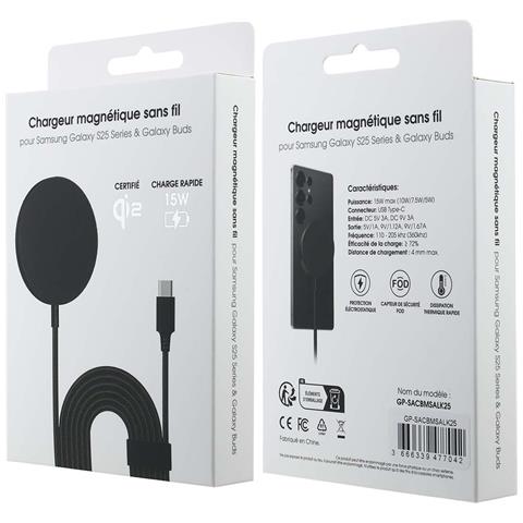Caricatore Magnetico Wireless 15w Compatibile Qi2 Veloce, Nero - Foto 2