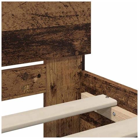 Struttura del letto Legno vecchio 90 x 190 cm Legno multistrato - Foto 9