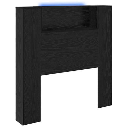 Testiera Rovere Nero 100 x 15 x 103,5 cm Legno multistrato - Foto 1