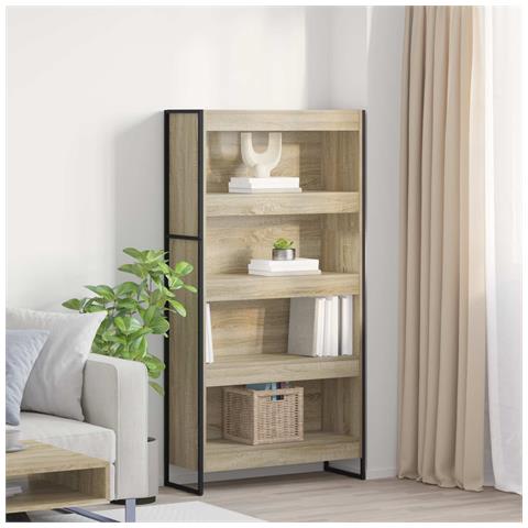 Armadio per Libri 2 pcs Sonoma 80 x 30 x 155 cm - Foto 2