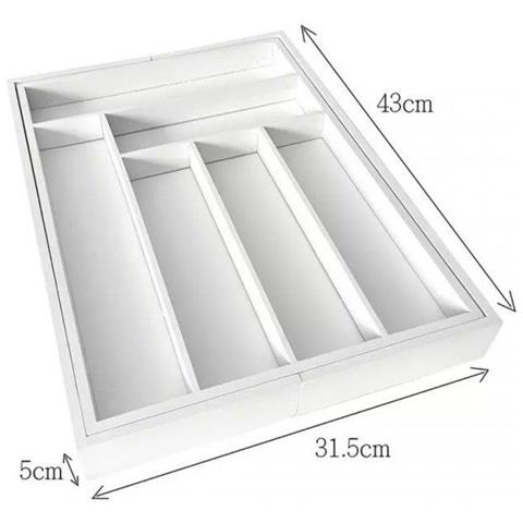 Inserto per cassetto portaposate estensibile in bambù KH-1748 - Foto 7