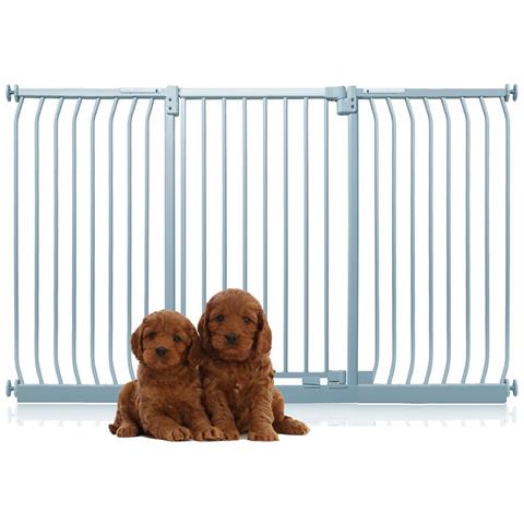 Bettacare Cancelletto Per Cani Elite Extra Alto, 179cm - 188cm, Grigio Opaco, Extra Alto Con 100cm Di Altezza - Foto 1