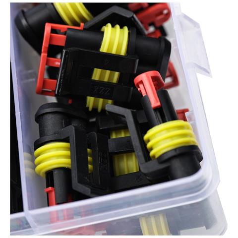 Set Di Connettori Elettrici Ermetici - 352 Pezzi | Alta Qualità, Ip67, 14a, 24v | Uso In Auto, Bus, Treni, Camion, Casa - Foto 2